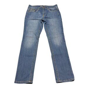Royal Premium Womens Blue Jeans Size 6 With Embroidered Pockets‎